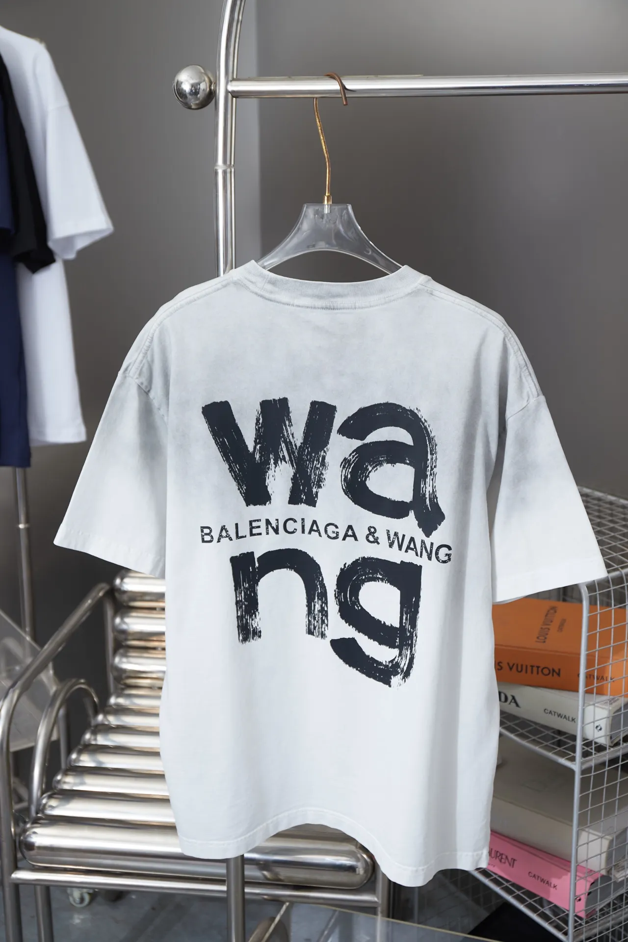 Alexarderwang 25SS New Arrival 100% 32 1X 1 ：Black/White/Blue/Green Size：S/M/L/XL